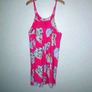 Rima XXL Sleeveless Fishing Island Scene Tunic Top Dress Plus